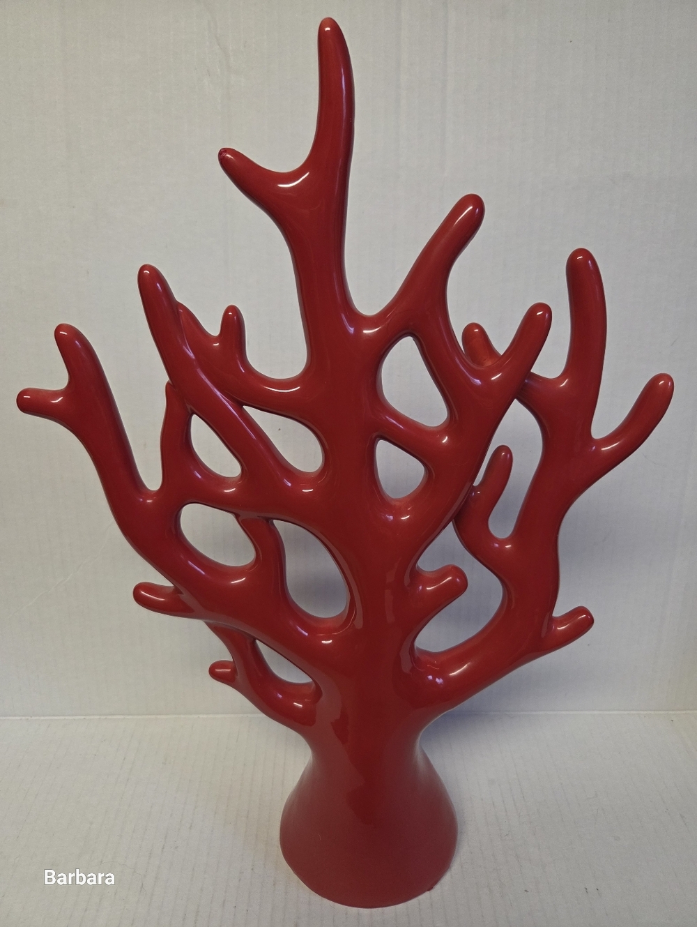 Ceramic Red Coral Tree Ornament/Statue